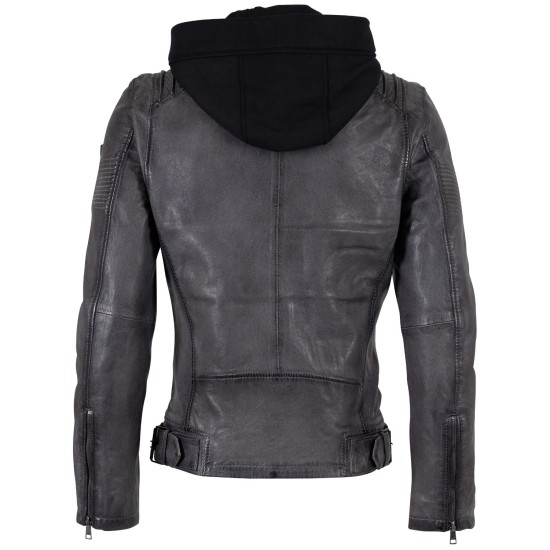 Męska skórzana kurtka Mauritius antracytowa MMHiran