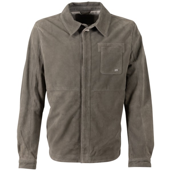 Męska skórzana koszula Mauritius Jasnooliwkowa MMJardon