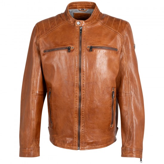 Kurtka skórzana męska Mauritius Cognac MMJarek