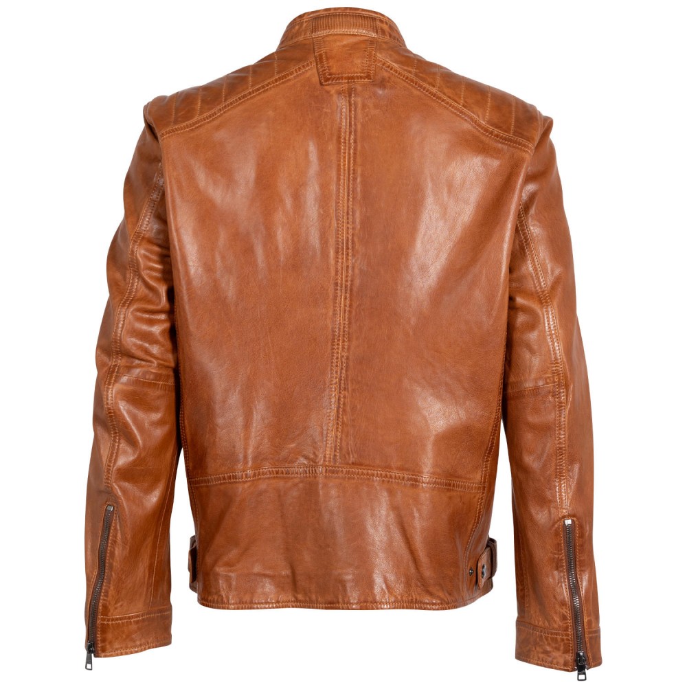 Kurtka skórzana męska Mauritius Cognac MMJarek