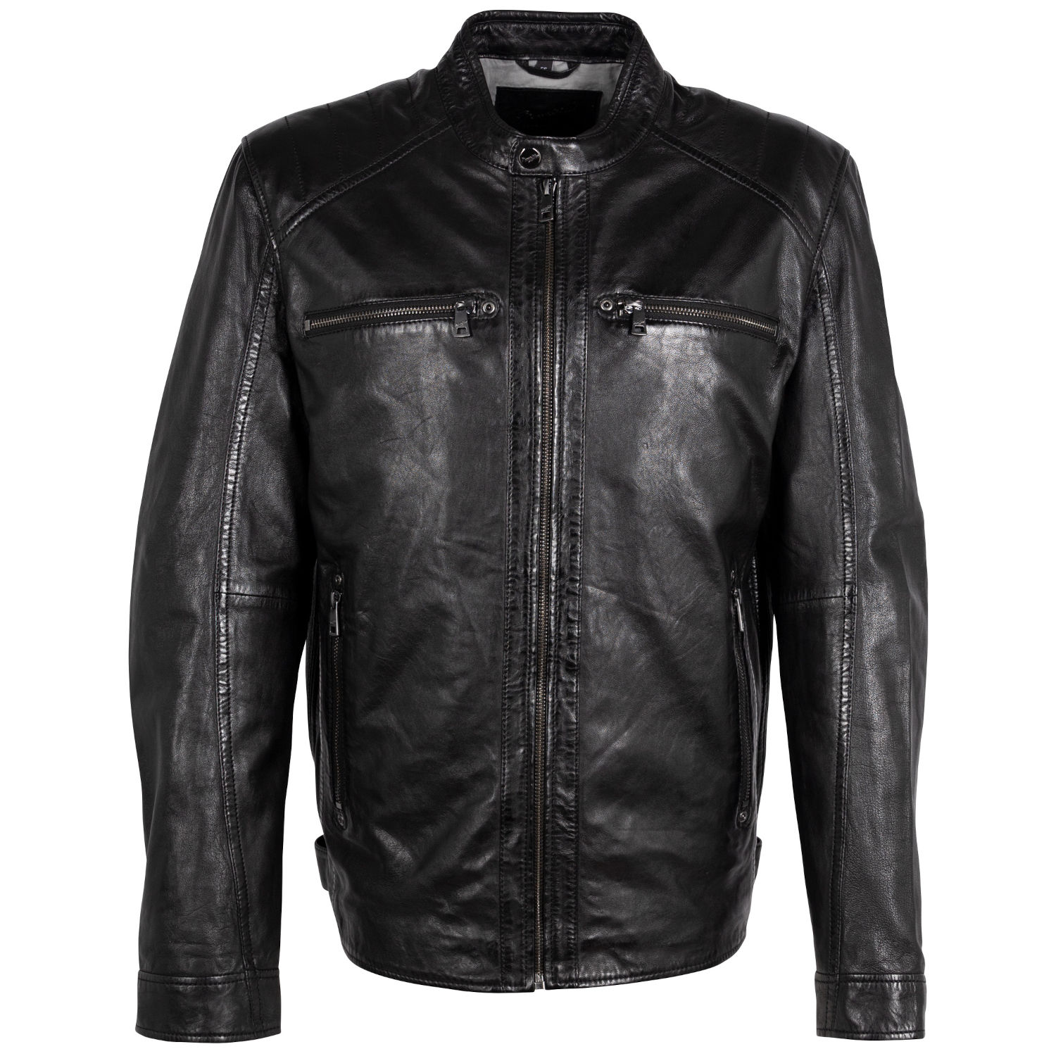 Kurtka skórzana męska Mauritius Czarna MMJarek – Kurtki skórzane