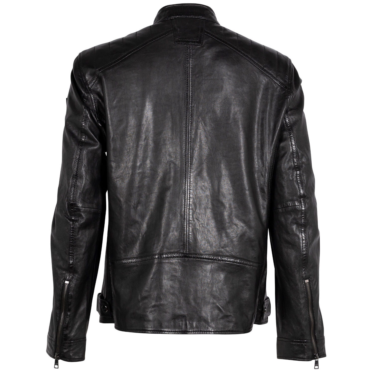 Kurtka skórzana męska Mauritius Czarna MMJarek – Kurtki skórzane