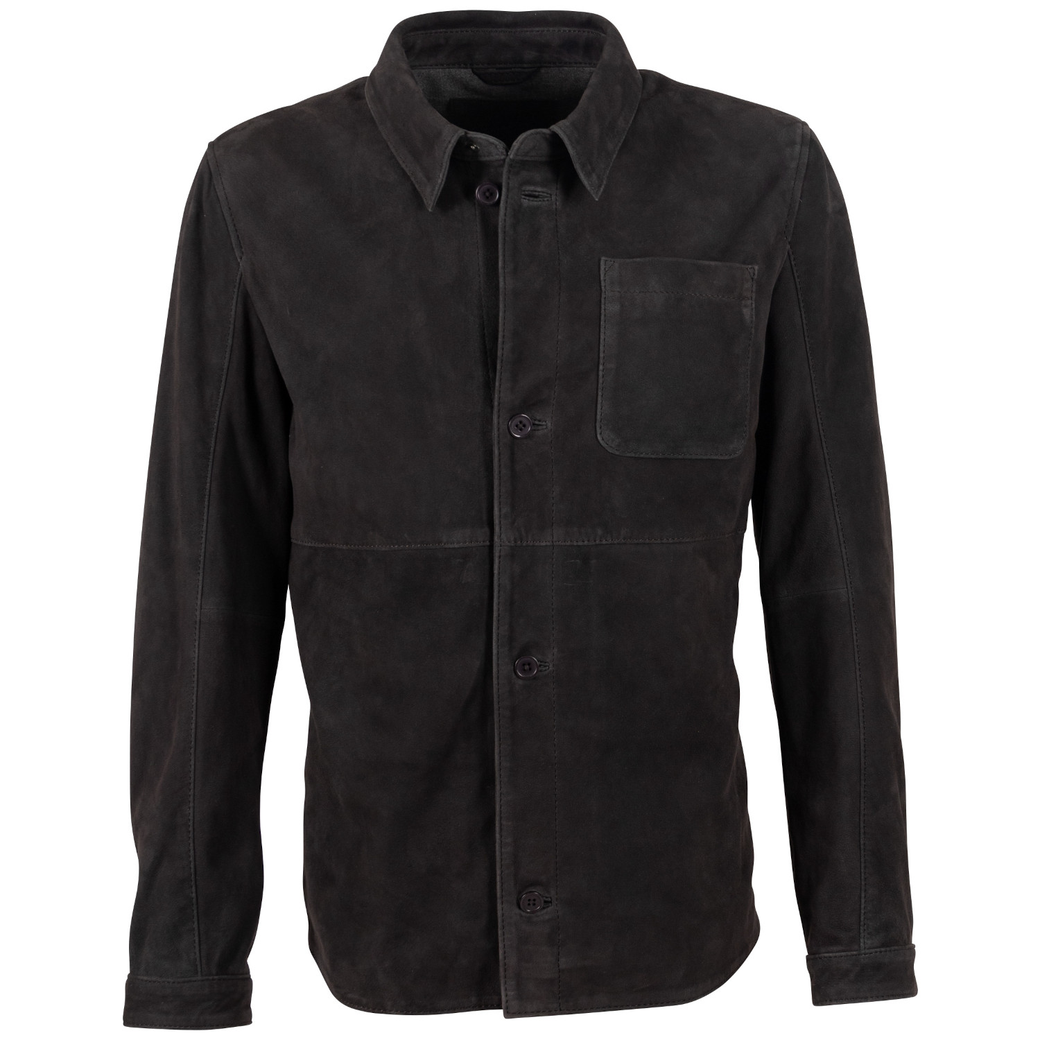 Skórzana Koszula Męska Mauritius Ciemno-Antracytowa MMJarom – Koszule skórzane
