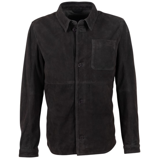 Skórzana Koszula Męska Mauritius Ciemno-Antracytowa MMJarom