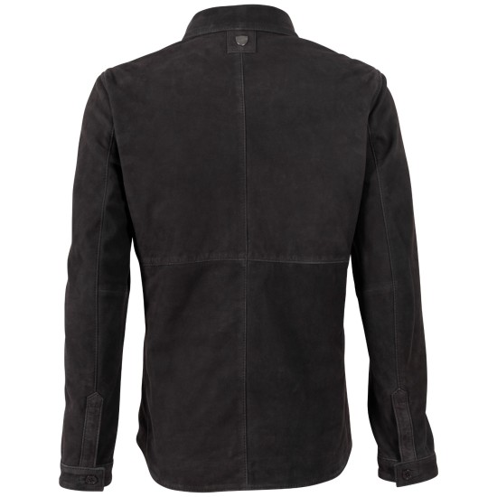 Skórzana Koszula Męska Mauritius Ciemno-Antracytowa MMJarom