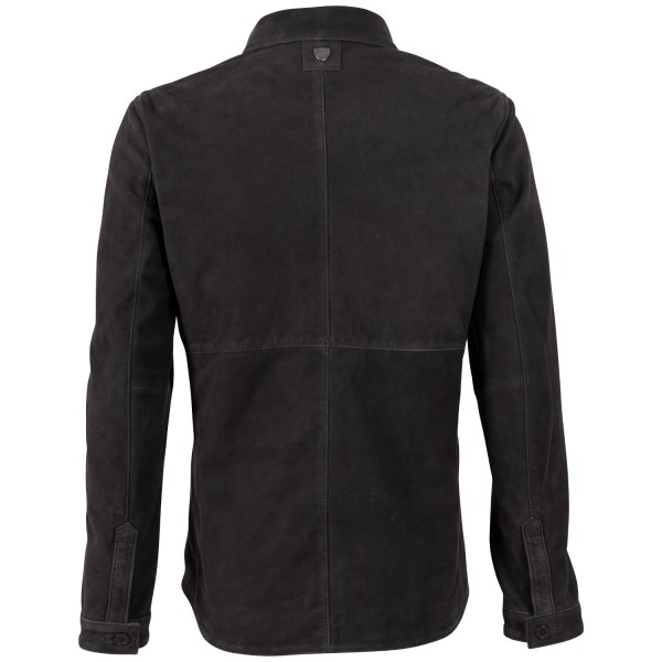 Skórzana Koszula Męska Mauritius Ciemno-Antracytowa MMJarom
