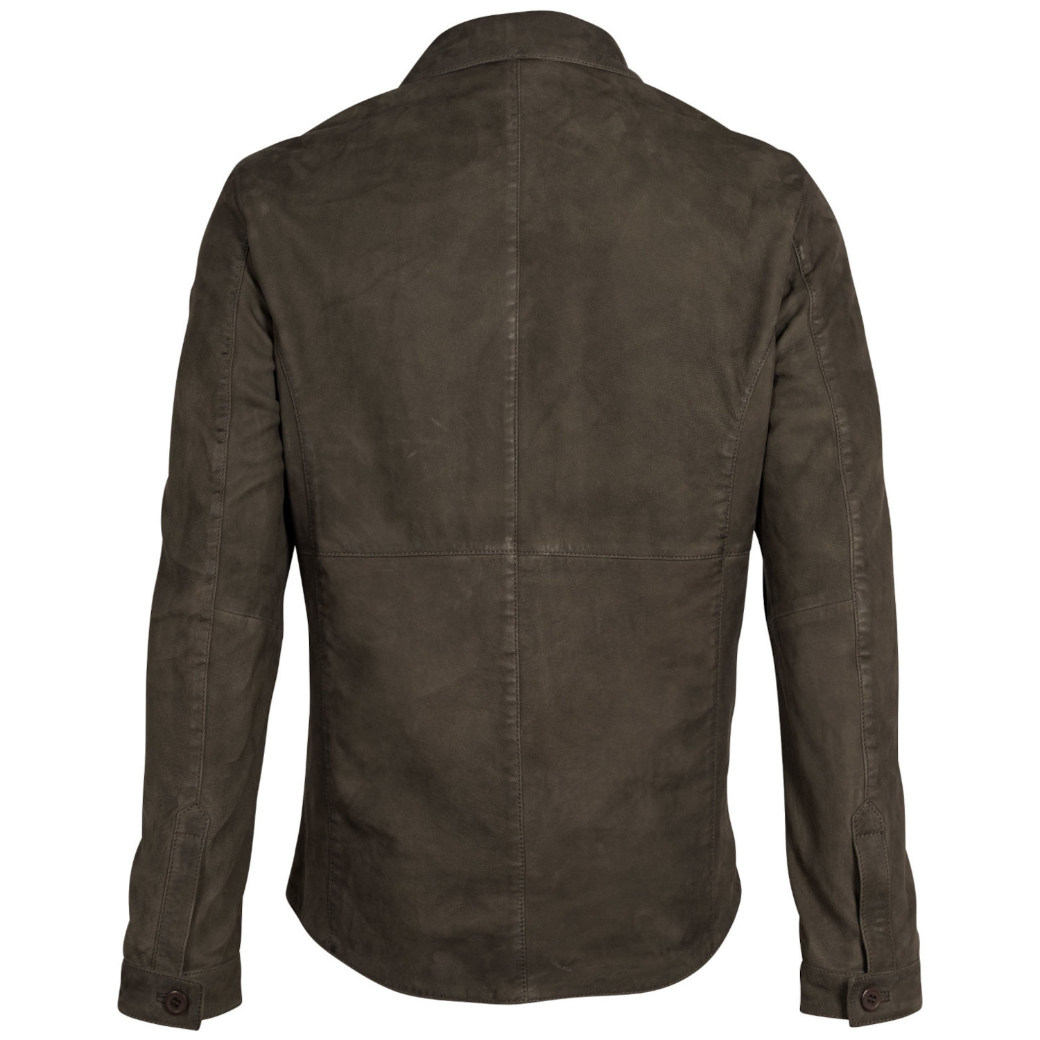 Męska skórzana koszula Mauritius Ciemnozielona MMJemmo – Koszule skórzane