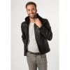 Męska skórzana kurtka Mauritius Czarno-beżowa MMJenno – Kurtki skórzane