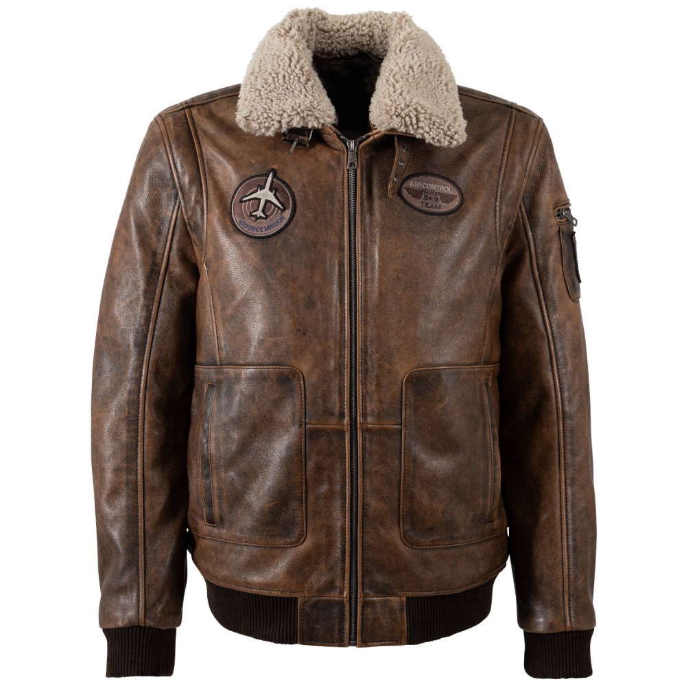 Skórzana Kurtka Męska Mauritius Brązowa MMJolvin - readytowear