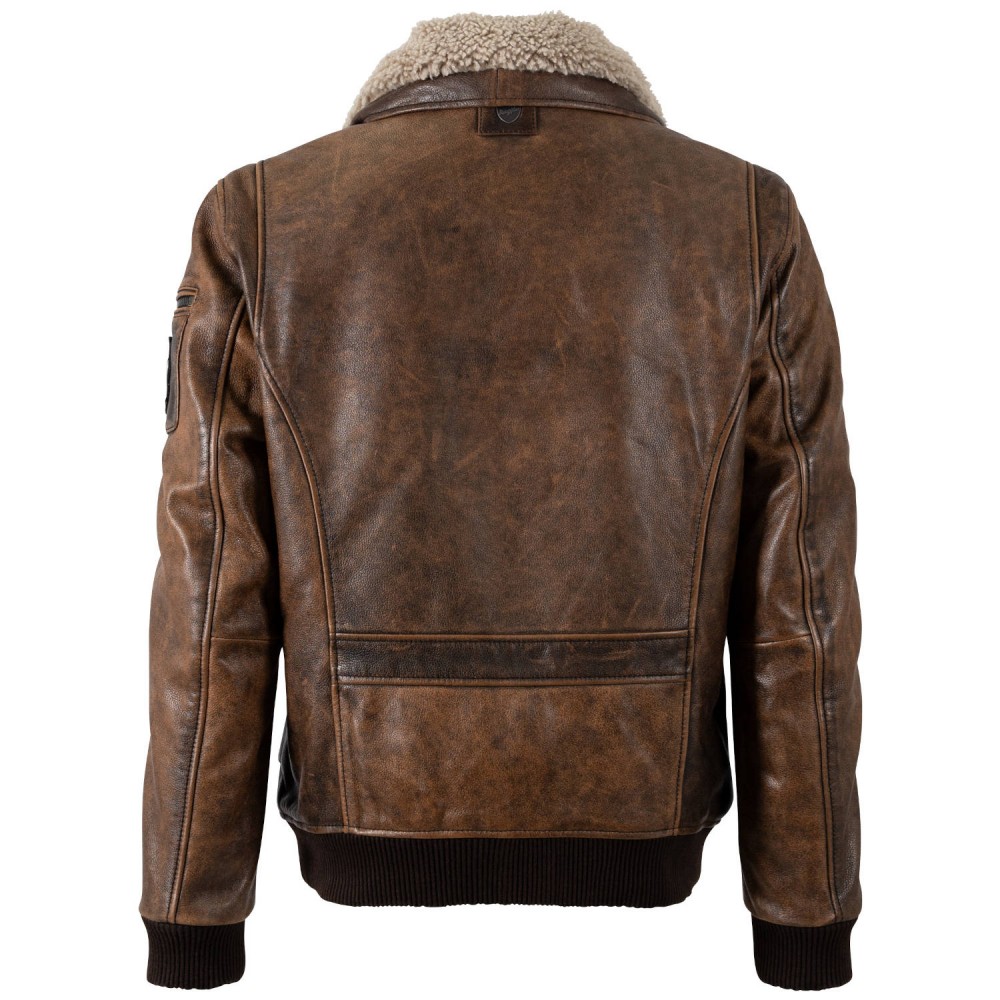 Skórzana Kurtka Męska Mauritius Brązowa MMJolvin - readytowear