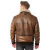 Skórzana Kurtka Męska Mauritius Brązowa MMJolvin – stoc