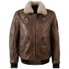 Skórzana Kurtka Męska Mauritius Brązowa MMJolvin – stoc