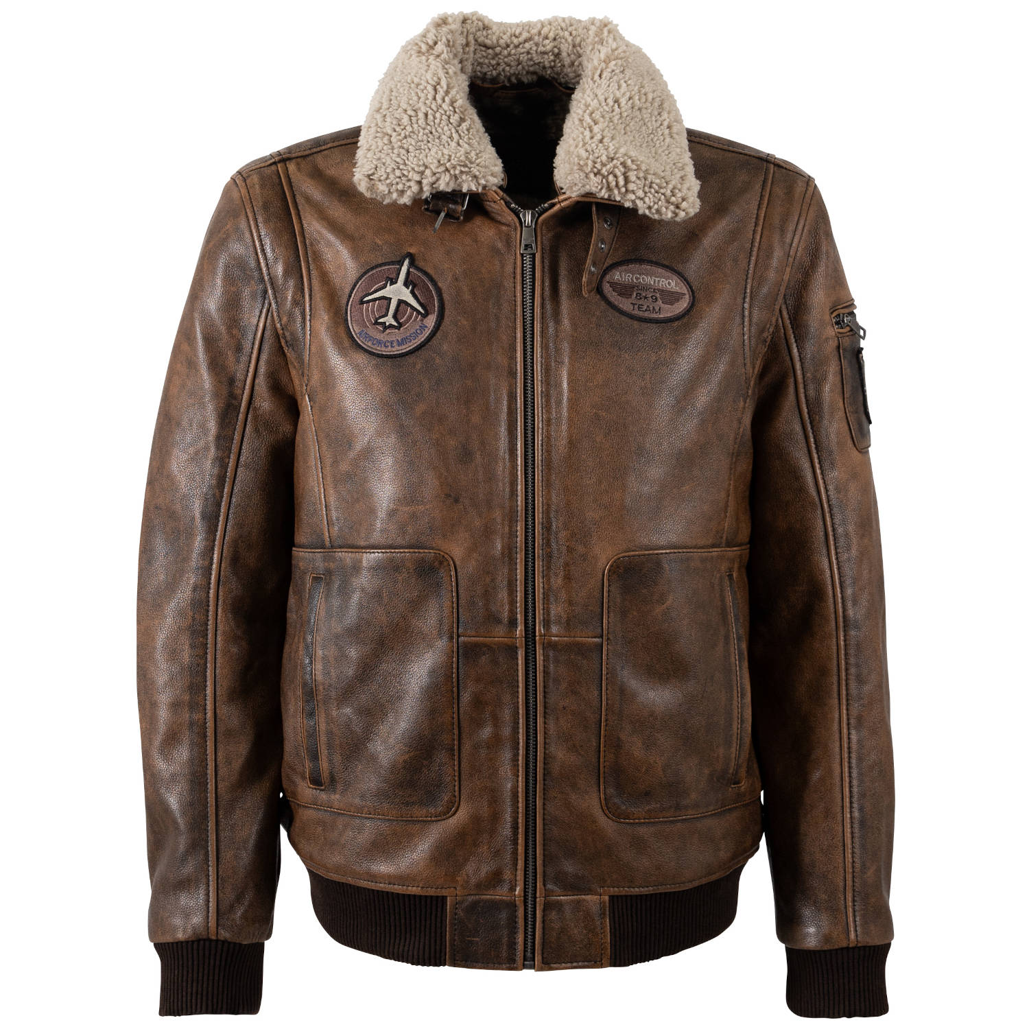 Skórzana Kurtka Męska Mauritius Brązowa MMJolvin – stoc