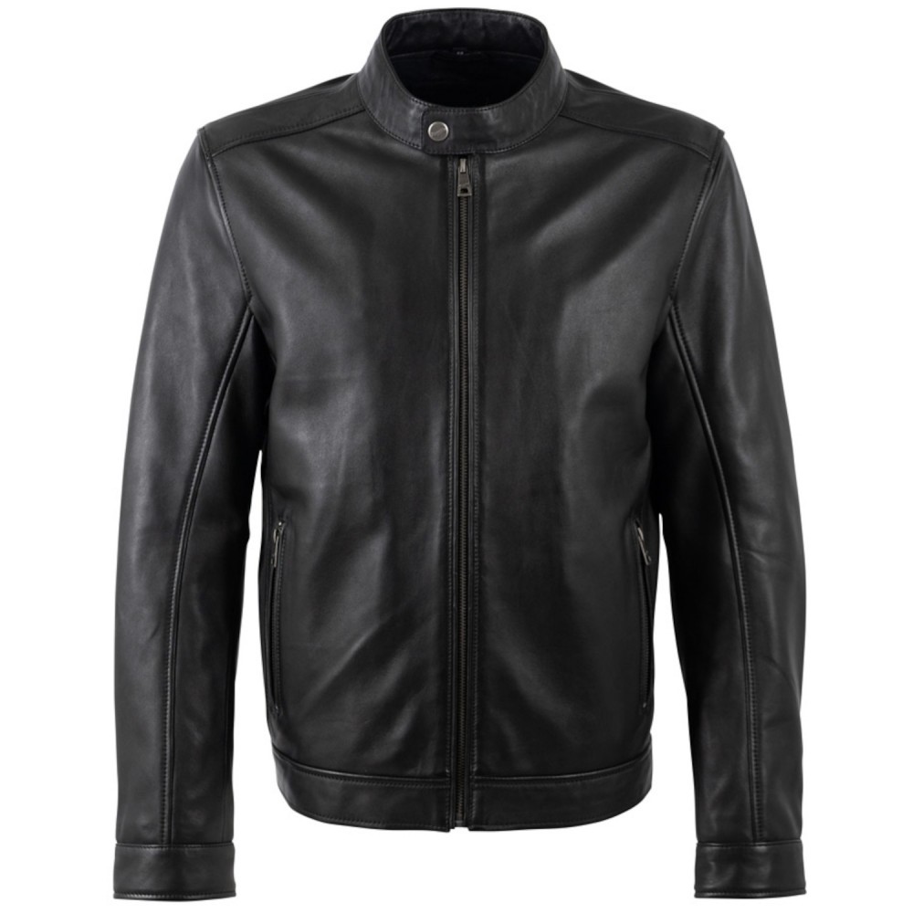 Męska skórzana kurtka Mauritius Czarna MMJork