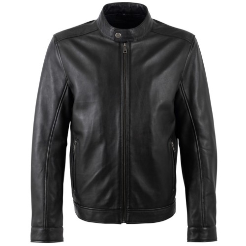 Męska skórzana kurtka Mauritius Czarna MMJork