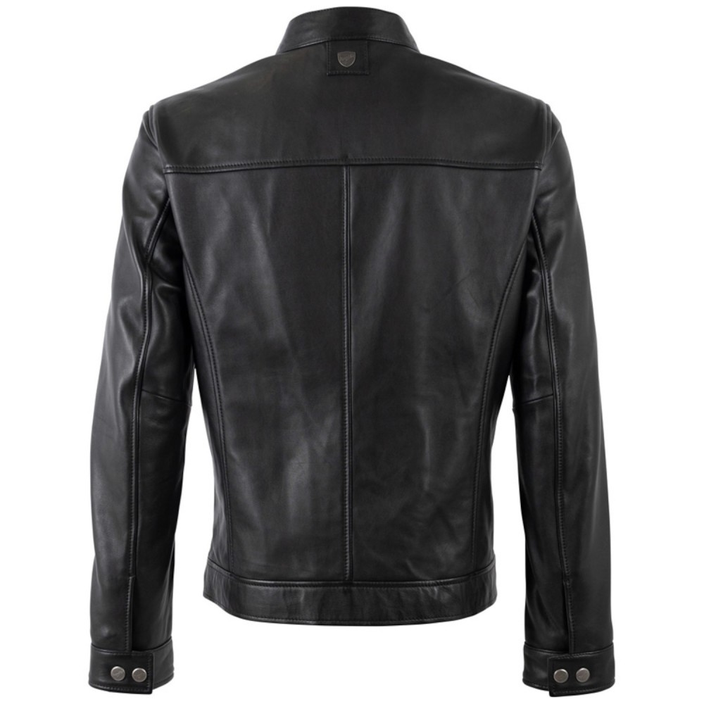 Męska skórzana kurtka Mauritius Czarna MMJork