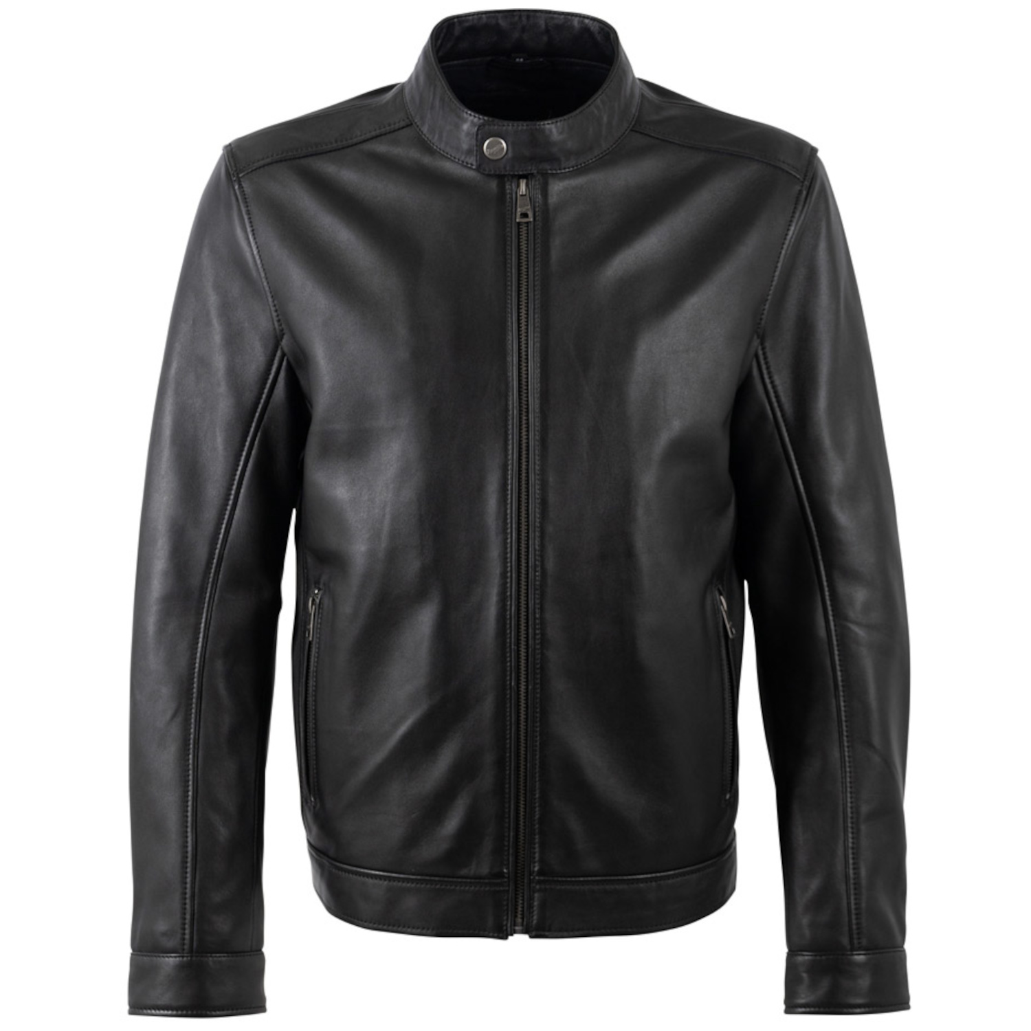 Męska skórzana kurtka Mauritius Czarna MMJork – Kurtki skórzane