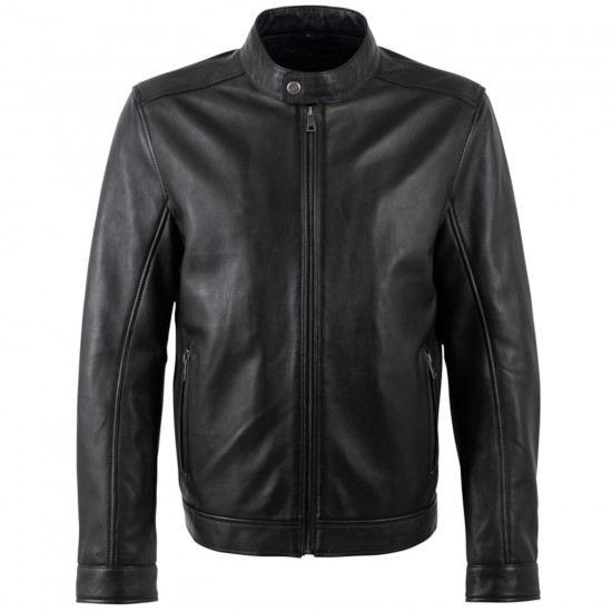 Męska skórzana kurtka Mauritius Czarna MMJork