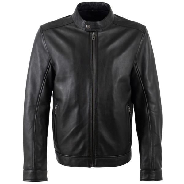 Męska skórzana kurtka Mauritius Czarna MMJork
