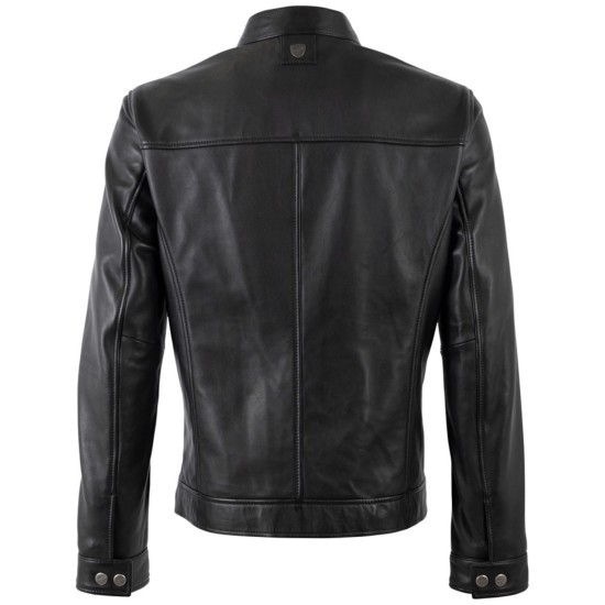 Męska skórzana kurtka Mauritius Czarna MMJork