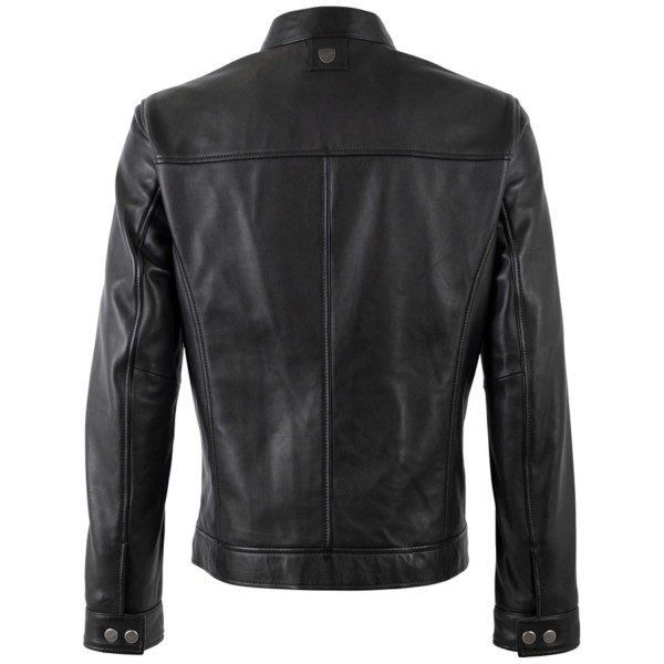 Męska skórzana kurtka Mauritius Czarna MMJork