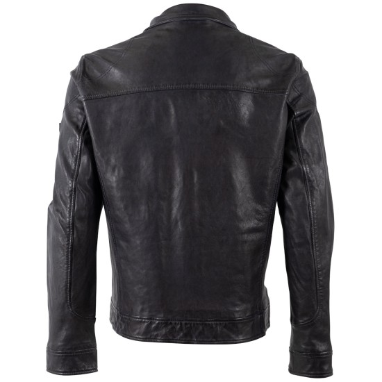 Męska skórzana kurtka Mauritius granatowa MMJorric