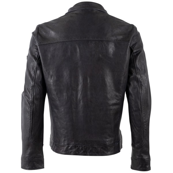 Męska skórzana kurtka Mauritius granatowa MMJorric