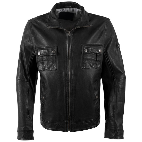 Męska skórzana kurtka Mauritius Czarna MMJorric