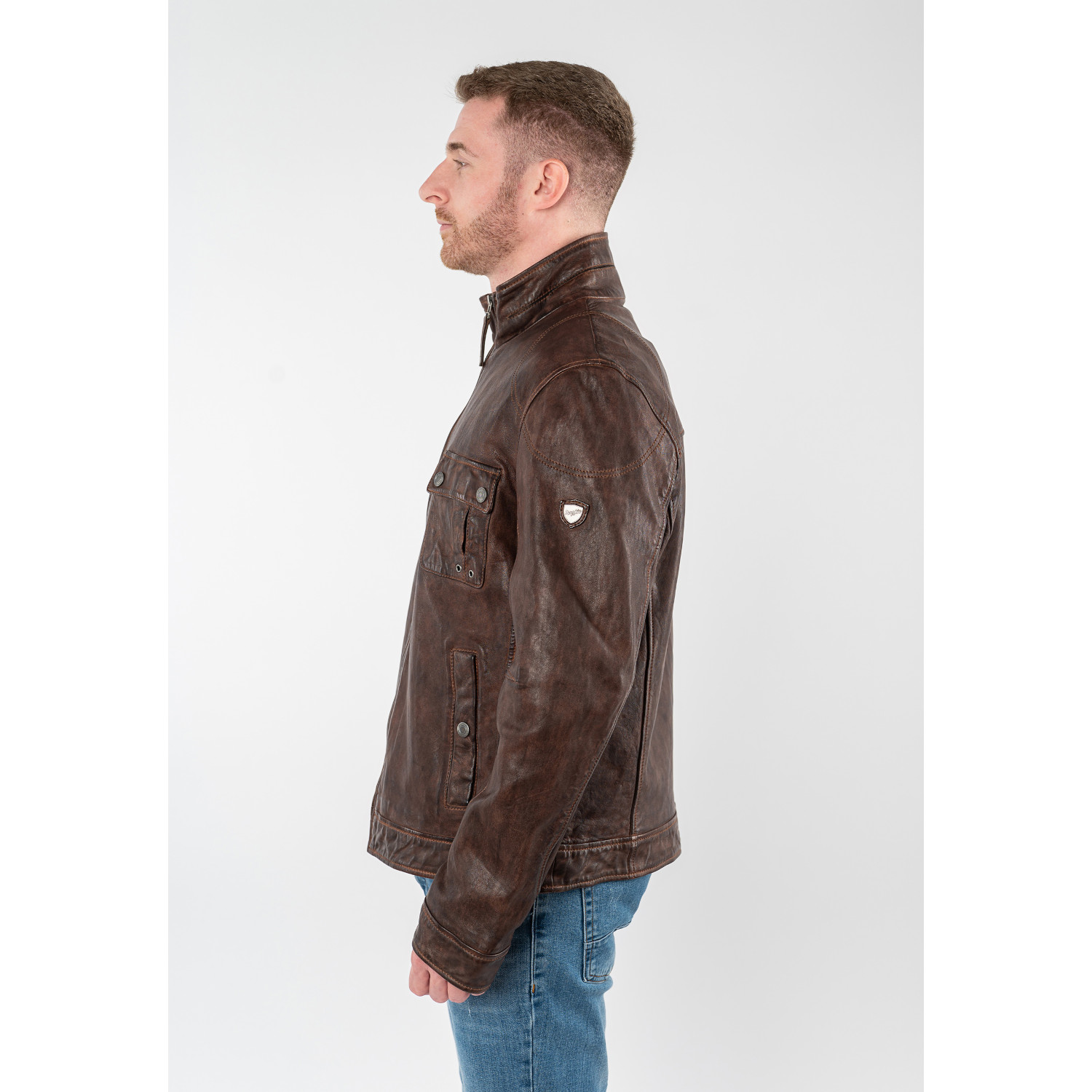 Męska skórzana kurtka Mauritius Whiskey MMJorric