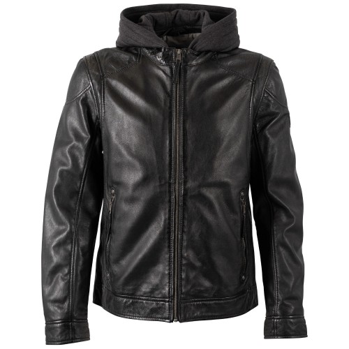 Męska skórzana kurtka Mauritius Czarna MMKarlos