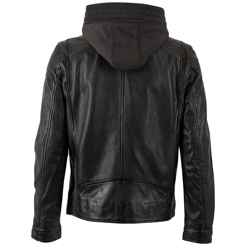 Męska skórzana kurtka Mauritius Czarna MMKarlos