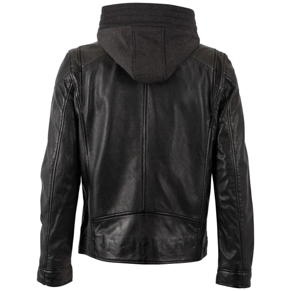 Męska skórzana kurtka Mauritius Czarna MMKarlos