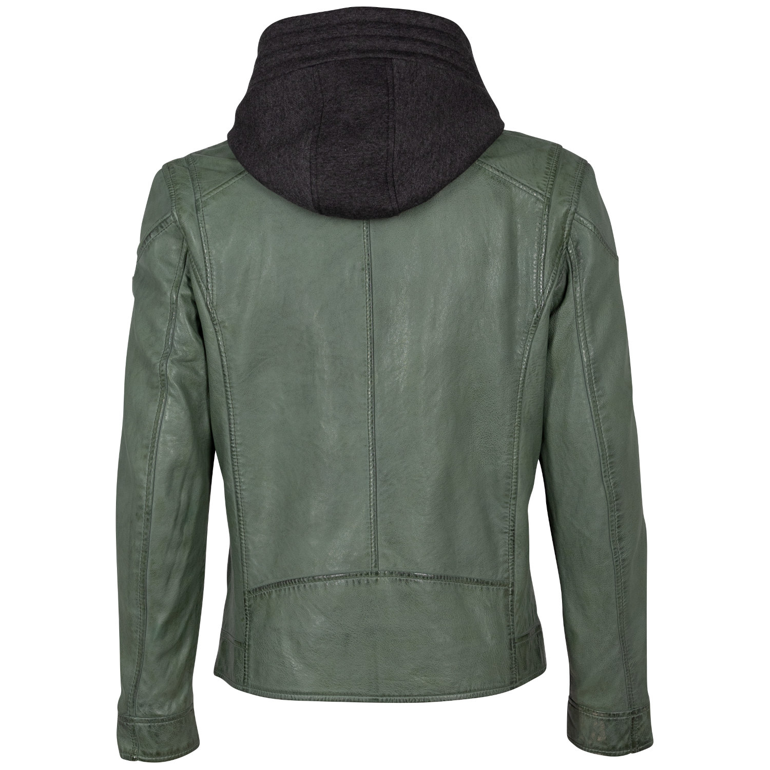 Męska skórzana kurtka Mauritius Ciemnozielona MMKarlos – Kurtki skórzane