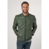 Męska skórzana kurtka Mauritius Ciemnozielona MMKarlos – Kurtki skórzane