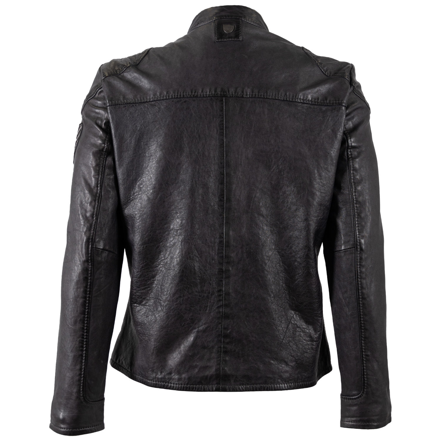 Męska skórzana kurtka Mauritius Ciemny antracyt MMKendrik – Kurtki skórzane