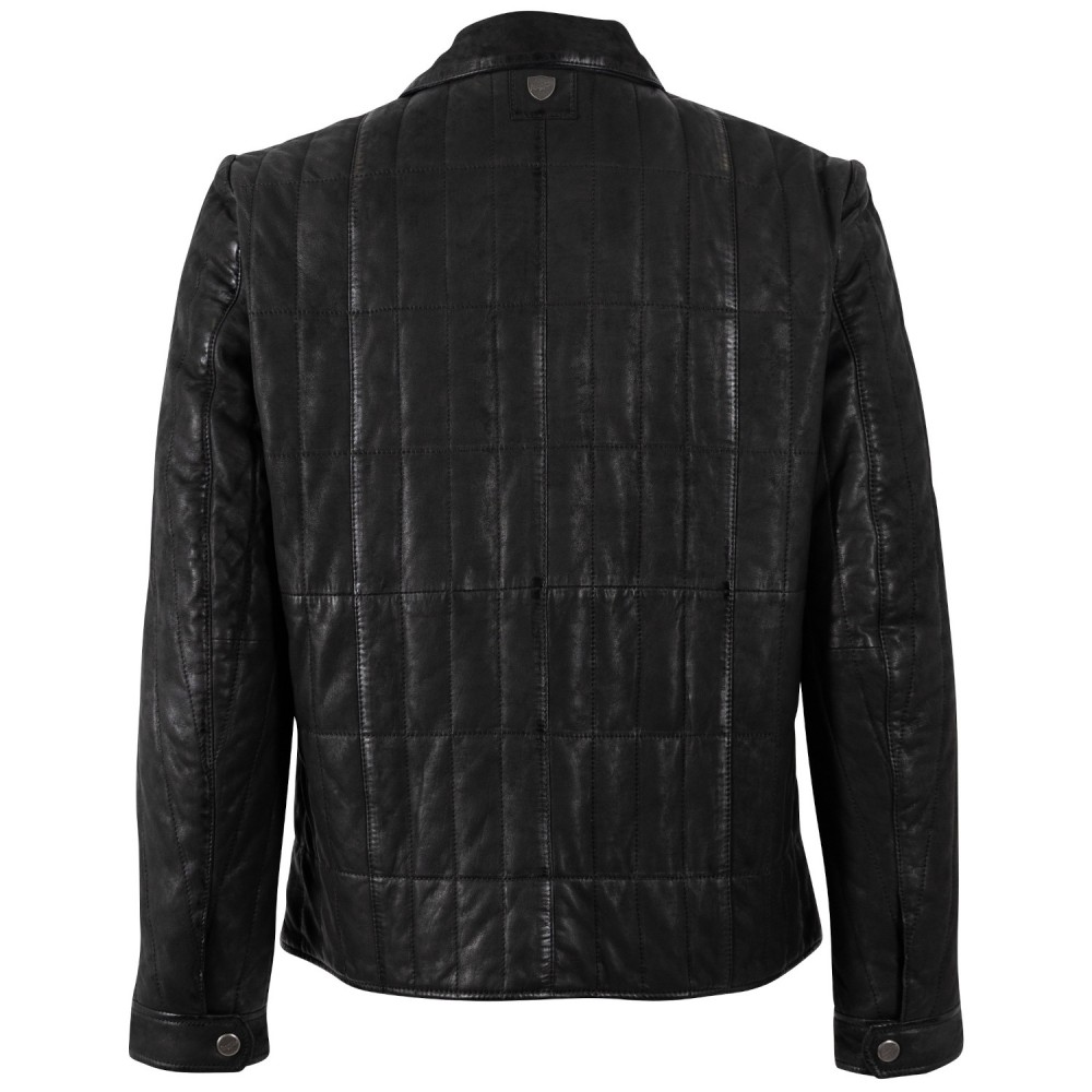 Męska skórzana kurtka Mauritius Czarna MMKiuby