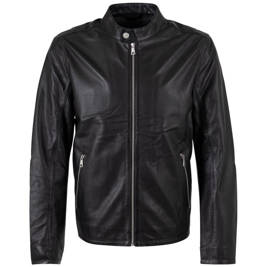 Męska skórzana kurtka Mauritius Czarna MMKoal