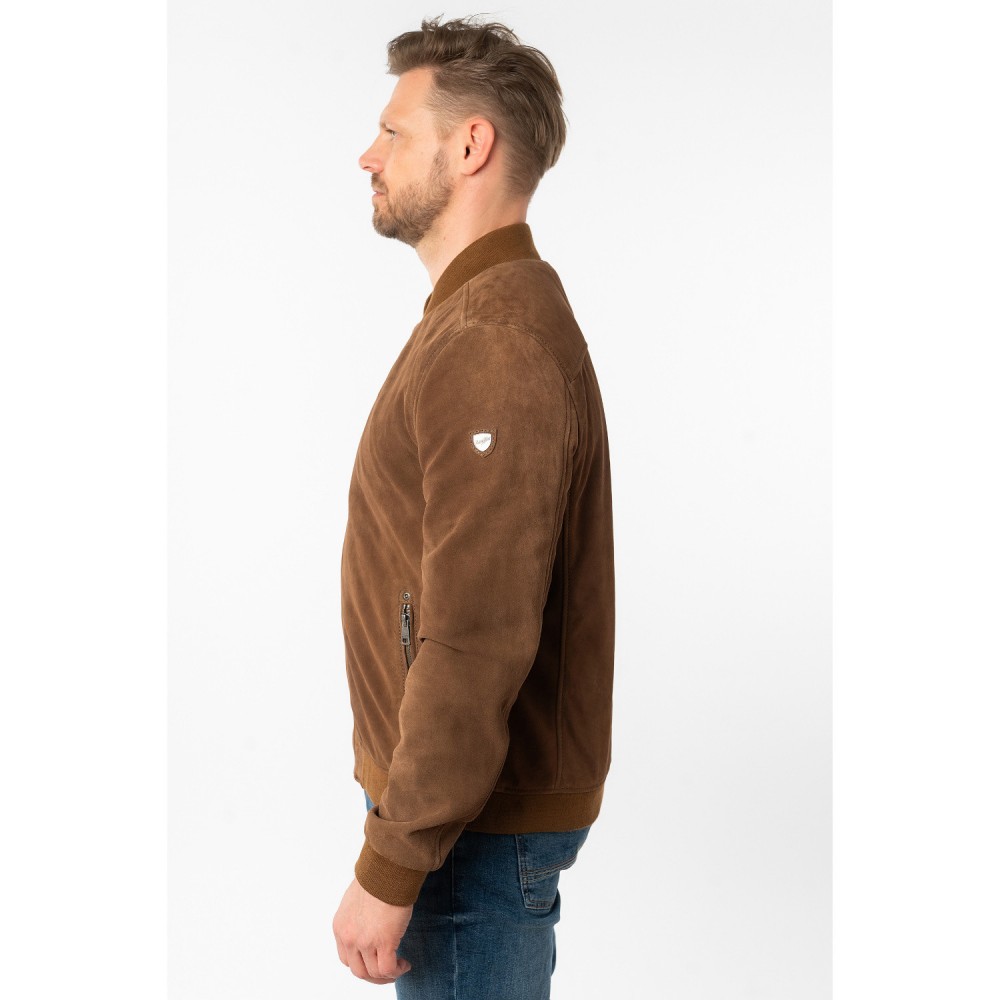 Męska skórzana kurtka Mauritius jasnobrązowa MMKolmo - readytowear