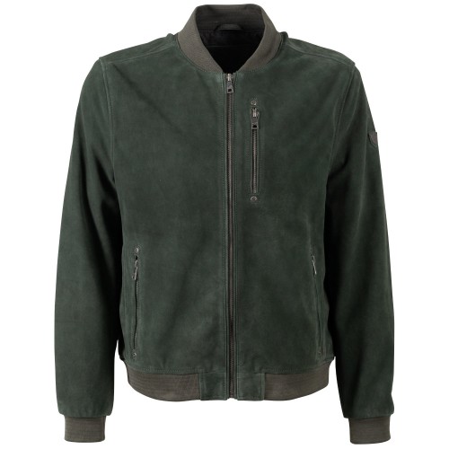 Męska skórzana kurtka Mauritius Ciemnozielona MMKolmo