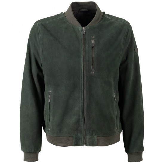 Męska skórzana kurtka Mauritius Ciemnozielona MMKolmo