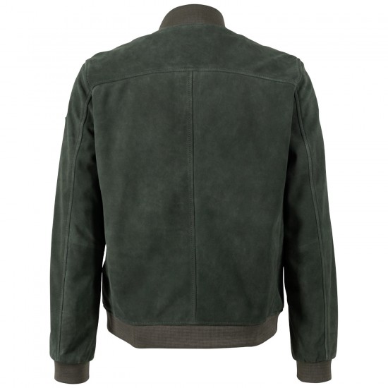 Męska skórzana kurtka Mauritius Ciemnozielona MMKolmo