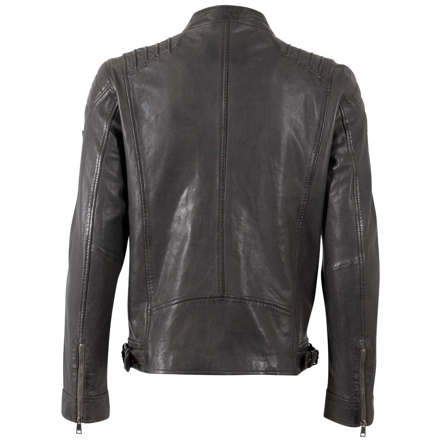 Męska skórzana kurtka Mauritius antracytowa MMKrossy – Kurtki skórzane