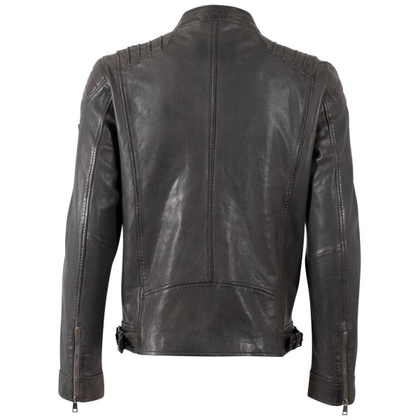 Męska skórzana kurtka Mauritius antracytowa MMKrossy