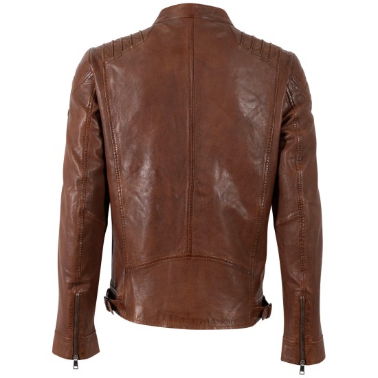Męska skórzana kurtka Mauritius Whiskey MMKrossy