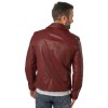 Męska skórzana kurtka Mauritius ciemnoczerwona MMKunro – Kurtki skórzane