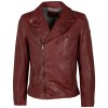 Męska skórzana kurtka Mauritius ciemnoczerwona MMKunro – Kurtki skórzane