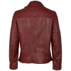 Męska skórzana kurtka Mauritius ciemnoczerwona MMKunro – Kurtki skórzane