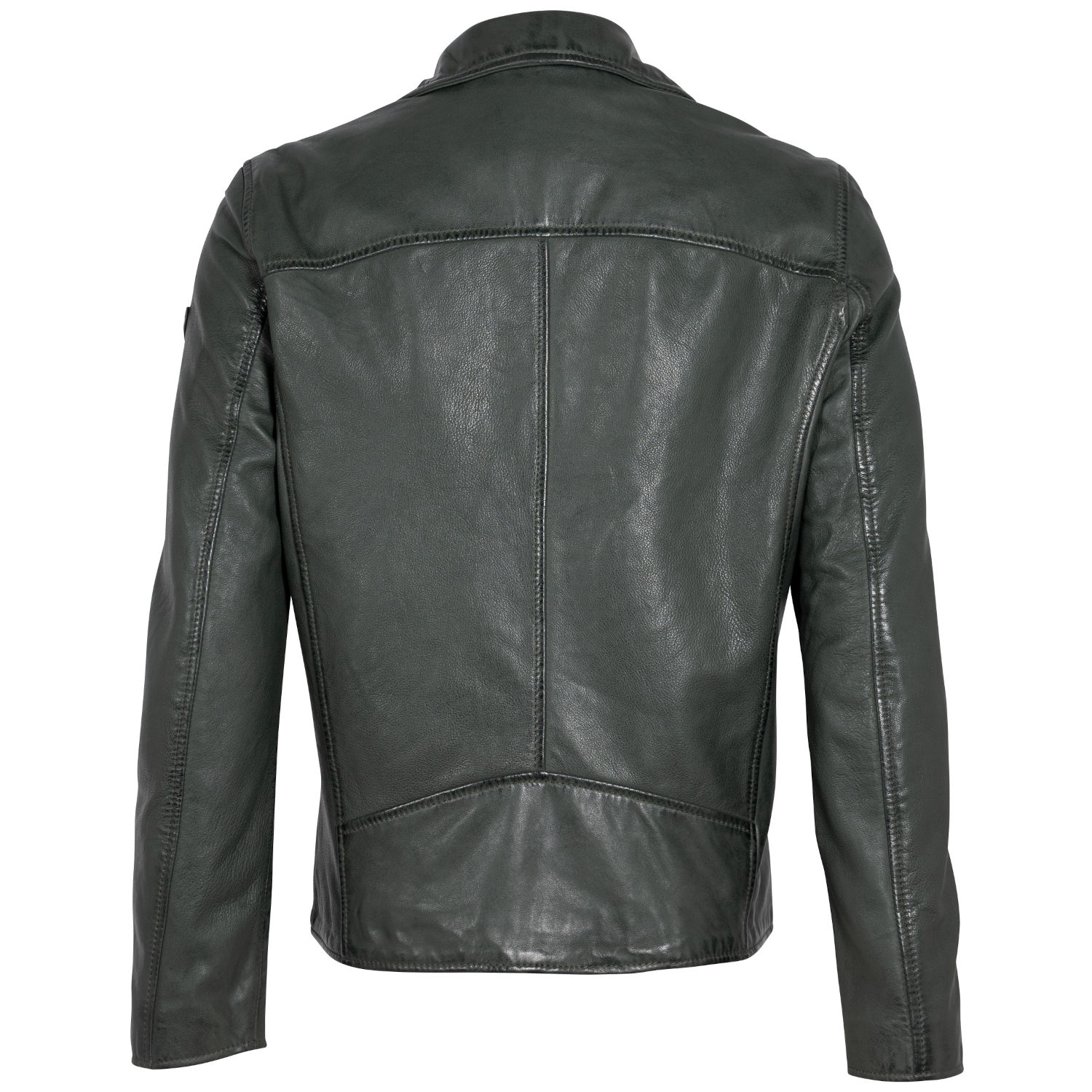 Męska skórzana kurtka Mauritius Ciemnozielona MMKunro – Kurtki skórzane