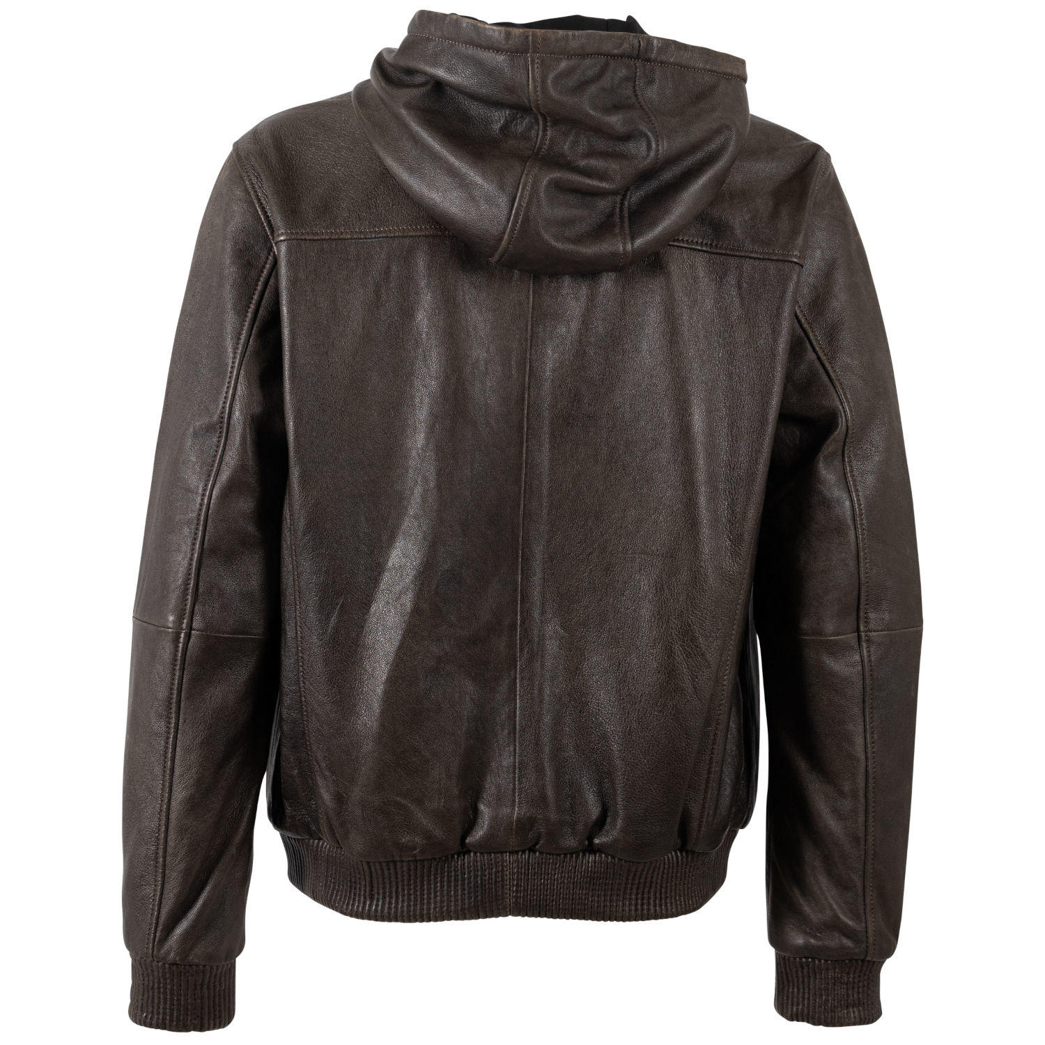 Męska skórzana kurtka Mauritius Brązowa MMKym – Kurtki skórzane