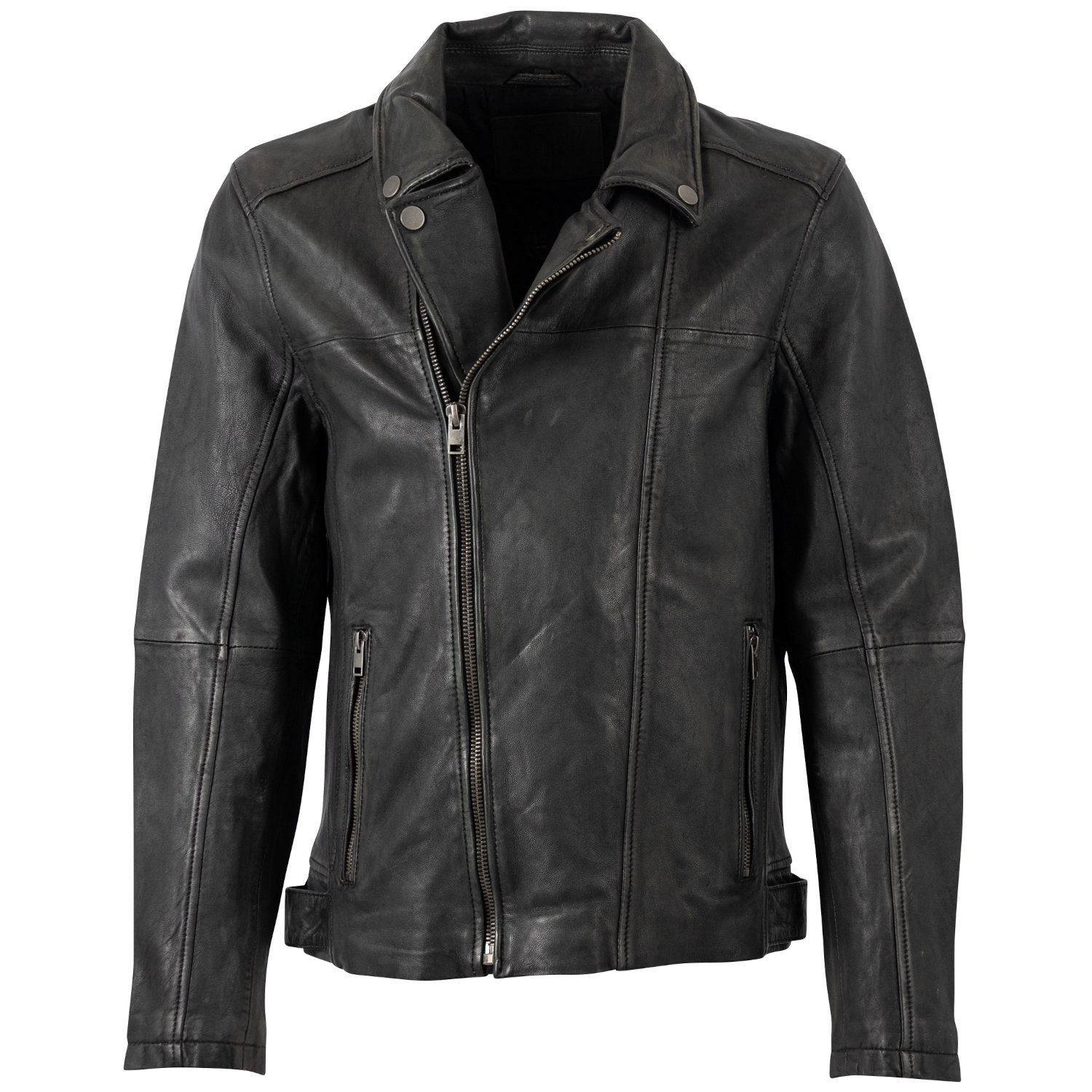 Męska skórzana kurtka Mauritius Czarna Vintage MMLario – Kurtki skórzane